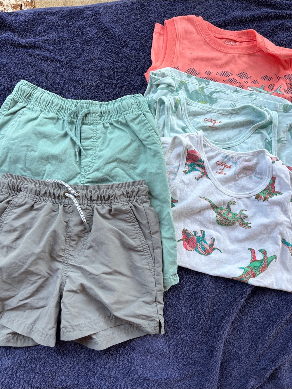 Cat & Jack boys Tank Tops  and Cat & Jack and Art Class shorts All size 8